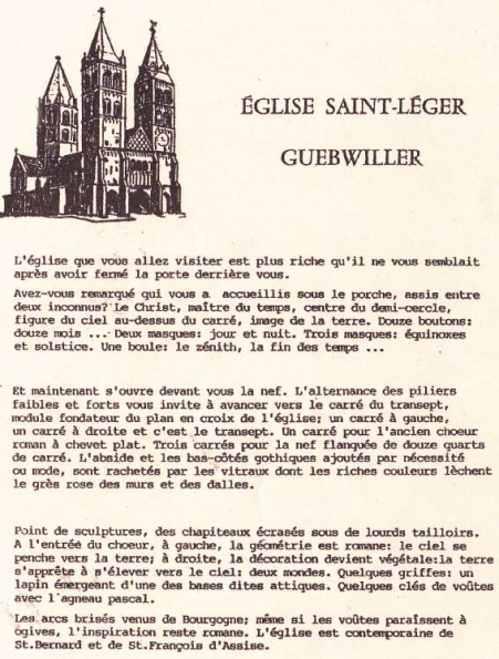 Eglise Notes 1